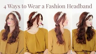 4 Simple Ways to Wear a Headband [upl. by Andie610]