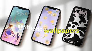 99 aesthetic wallpapers where to find  links 🦋  iphone 12 pro max gold [upl. by Suzette]