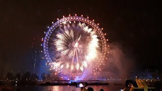 London New Years Eve Fireworks 2019 [upl. by Eifos]