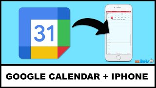 How to Add Google Calendar to Your iPhone iCloud Calendar  zzBots [upl. by Intihw]