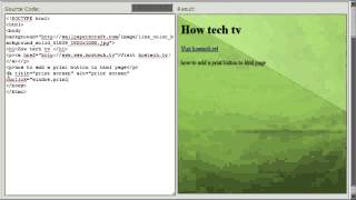 How to Add a Print Button to HTML Page [upl. by Hatfield690]