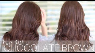 Chocolate Brown Hair Color Tutorial  Color Melt Technique [upl. by Medorra]