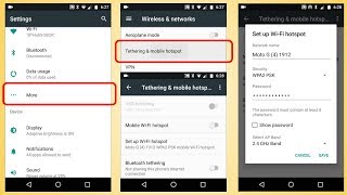 How to setup Android Tethering Mobile Hotspot WiFi Bluetooth [upl. by Hannazus]