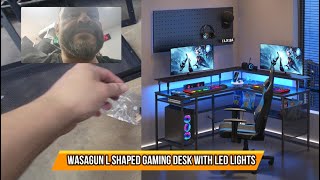 Gaming Desk with Led Lights [upl. by Ameline]