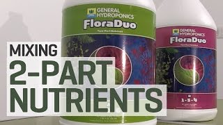 How To Mix a 2Part Hydroponics Nutrient Solution [upl. by Dickens]