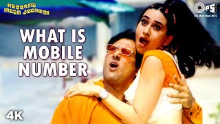 What Is Mobile Number  Karisma Kapoor  Govinda  Sonu N  Alka Y  Haseena Maan Jaayegi  90s Song [upl. by Arelc129]