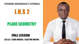 JHS PLANE GEOMETRY FULL LESSON [upl. by Irami]