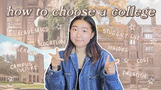 how to choose the best college for you research match your personality type avoid regrets more [upl. by Assiluy]