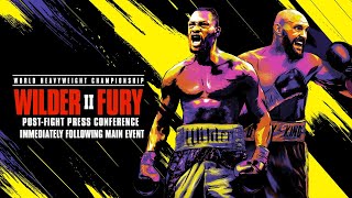 WILDER VS FURY II PostFight Press Conference [upl. by Nyad]