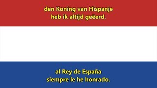 Himno nacional Países Bajos  National anthem of Netherlands NLES Letra [upl. by Bernardi]