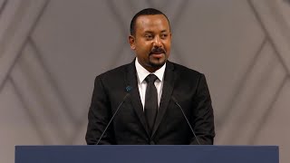 Nobel Lecture Abiy Ahmed Ali Nobel Peace Prize 2019 [upl. by Sikram]