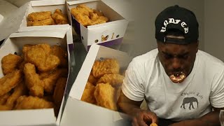 100 CHICKEN NUGGET CHALLENGE [upl. by Shuman]