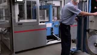 BOBST EXPERTFOLD Foldergluer amp LOGIPACK Fully automatic packer [upl. by Sil]