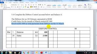 Debtors Control 1 6 [upl. by Darrell790]