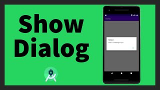 How to show a Dialog  Android Studio  Dialog Fragment [upl. by Ahseeyt]