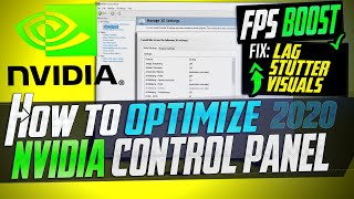 🔧 How to Optimize Nvidia Control Panel For GAMING amp Performance The Ultimate GUIDE 2020 Update [upl. by Kitarp]