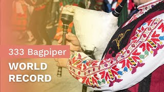 New Guinness World Record  333 Bagpipers in Bulgaria  Art of Living [upl. by Klein582]