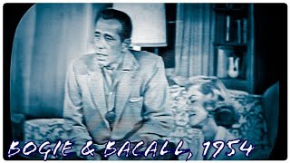 Humphrey Bogart amp Lauren Bacall Interview at Home 1954 [upl. by Lamond196]