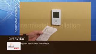 NUHEAT thermostat installation [upl. by Moreno]