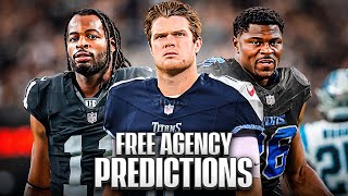 2025 NFL Free Agency Predictions [upl. by Nauqat773]