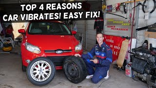 WHY CAR VIBRATES WHEN DRIVING AT HIGH SPEED EASY FIX [upl. by Neik]