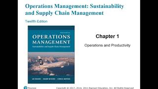 Chapter 1 Operations amp Productivity [upl. by Yetta]