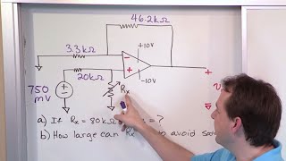 02  NonInverting OpAmp Amplifier Problems Part 1 [upl. by Ahseinek]