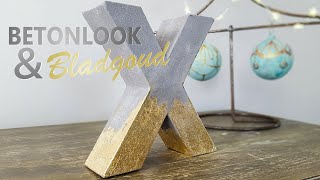 Betonlook met bladgoud DIY [upl. by Anstice]