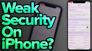 Weak Security On iPhone Heres The Fix [upl. by Ide]