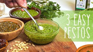 How to Make Pesto  3 Easy Pesto Recipes [upl. by Llenyt]