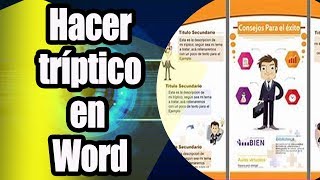 Como hacer un triptico en Word [upl. by Cinnamon]