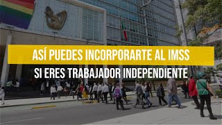 Así puedes incorporarte al IMSS si eres trabajador independiente [upl. by Nhar]