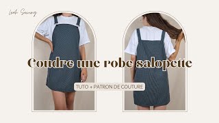 Coudre une robe salopette  tuto couture [upl. by Madelle]