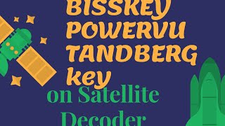 Tutorial on how to unscramble channel by inputting bisskeypowervutandberg key on satellite decoder [upl. by Lyris]