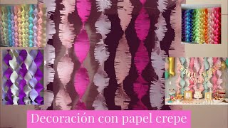 Decoración con papel crepe  Mairy [upl. by Elatsyrc]