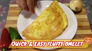 How to Make Quick and Easy Fluffy Omelet  Pinoy Easy Recipes [upl. by Bazluke]