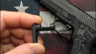 Armory Craft supermatch take down lever for the Sig Sauer P series pistols [upl. by Adekram311]