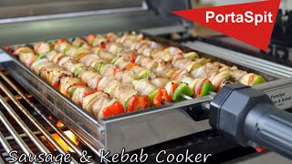 BBQ Portable Rotisserie Machine Sausage amp Kebab Cooking Barbeque Accessory [upl. by Demah]