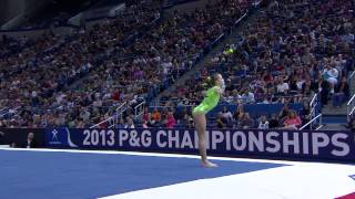 Madison Kocian  Floor Exercise  2013 PampG Championships  Women  Day 1 [upl. by Auqenahc161]