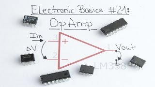 Electronic Basics 21 OpAmp Operational Amplifier [upl. by Winograd8]