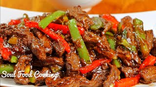 Pepper Steak Recipe  How to Make Pepper Steak [upl. by Fisa]