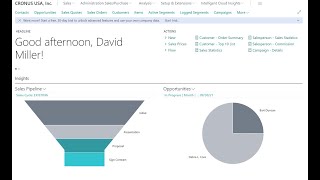 Sales Opportunity Management in Dynamics 365 Business Central [upl. by Delora]