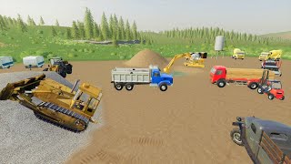 A city is being built  Construction crew moves in  Back in my day 35  Farming Simulator 19 [upl. by Eidoj834]