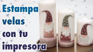 Cómo estampar velas con cualquier dibujo para ocasiones especiales [upl. by Marmaduke498]