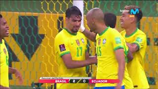 Brasil vs Ecuador 20 Resumen y goles del partido 2022  Clasificatorias Qatar 2022 [upl. by Analli861]