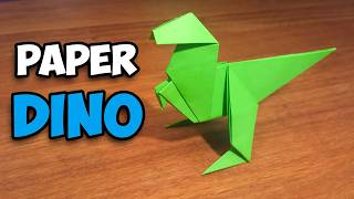 How To Make an Easy Origami Dinosaur [upl. by Ardnuyek]