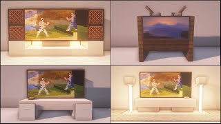 Minecraft 6 TV Designs Tutorial [upl. by Harrietta670]