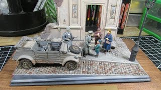 Building Tamiya Kubelwagen From Start to Finish Jewish Persecution Diorama [upl. by Lenoj]