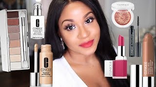 I Used ALL Clinique Products Full Face One Brand Makeup Tutorial [upl. by Emmeline]