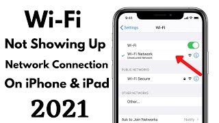 iPhone Not Showing Up WiFi Networks On iPhone iPad  How To Fix WiFi Not Showing On iPhone [upl. by Ahsiadal827]